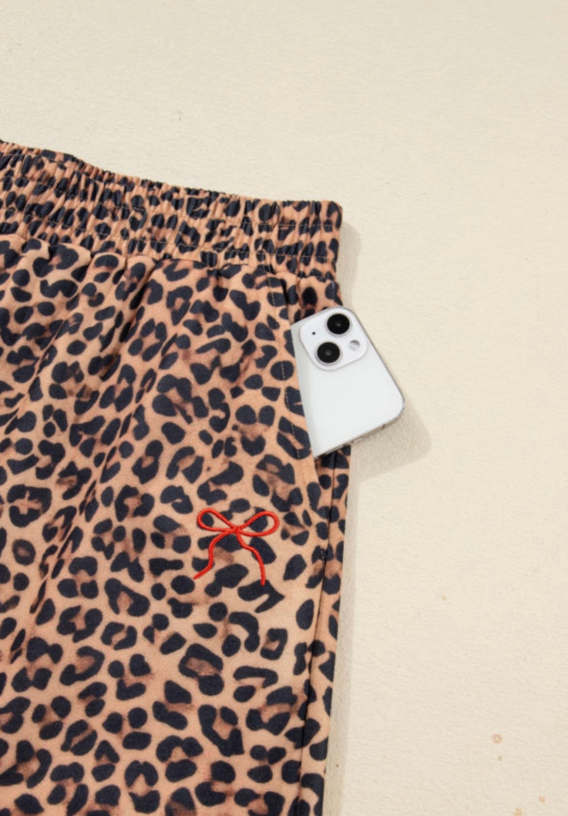 Cheetah Embroidered Sweatpant