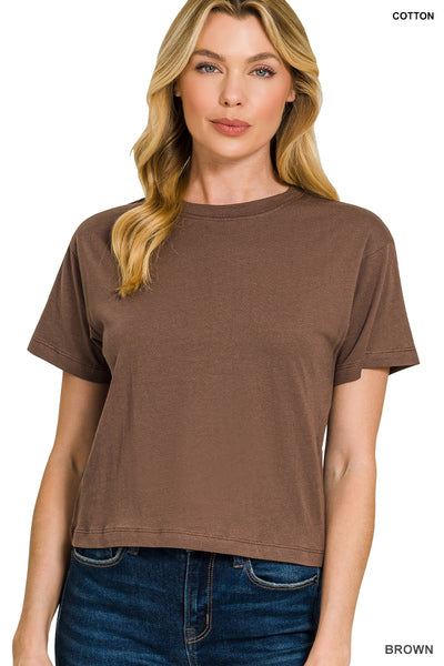 Brown Cropped Tee