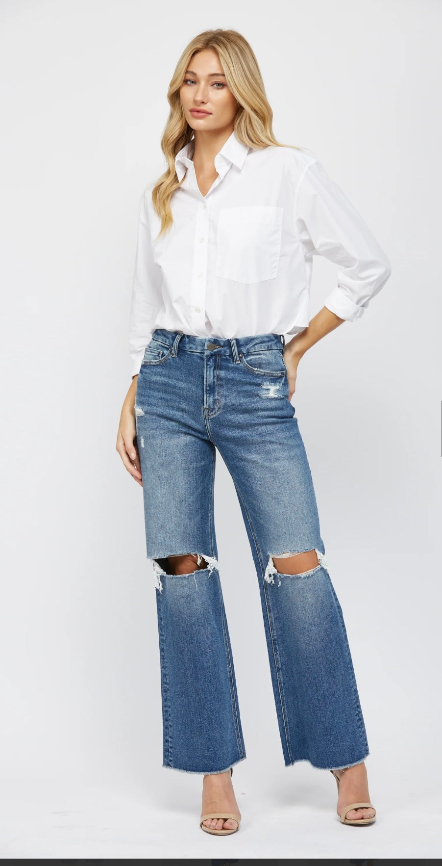 Mica Wide Leg with 2 Holes was $64.90