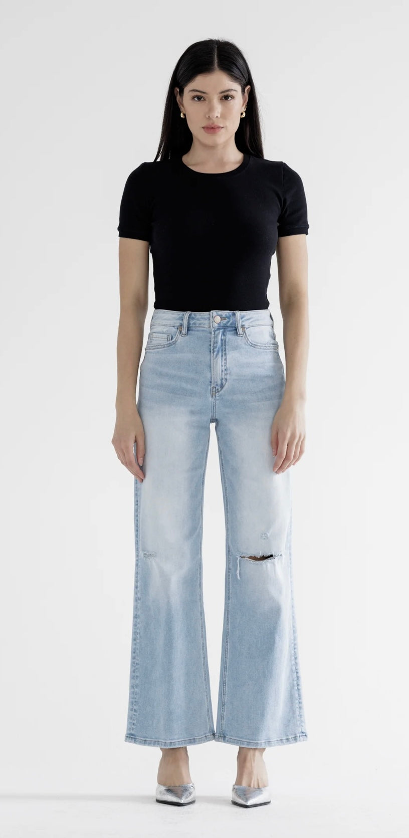 Mica Wide Leg with Knee Hole