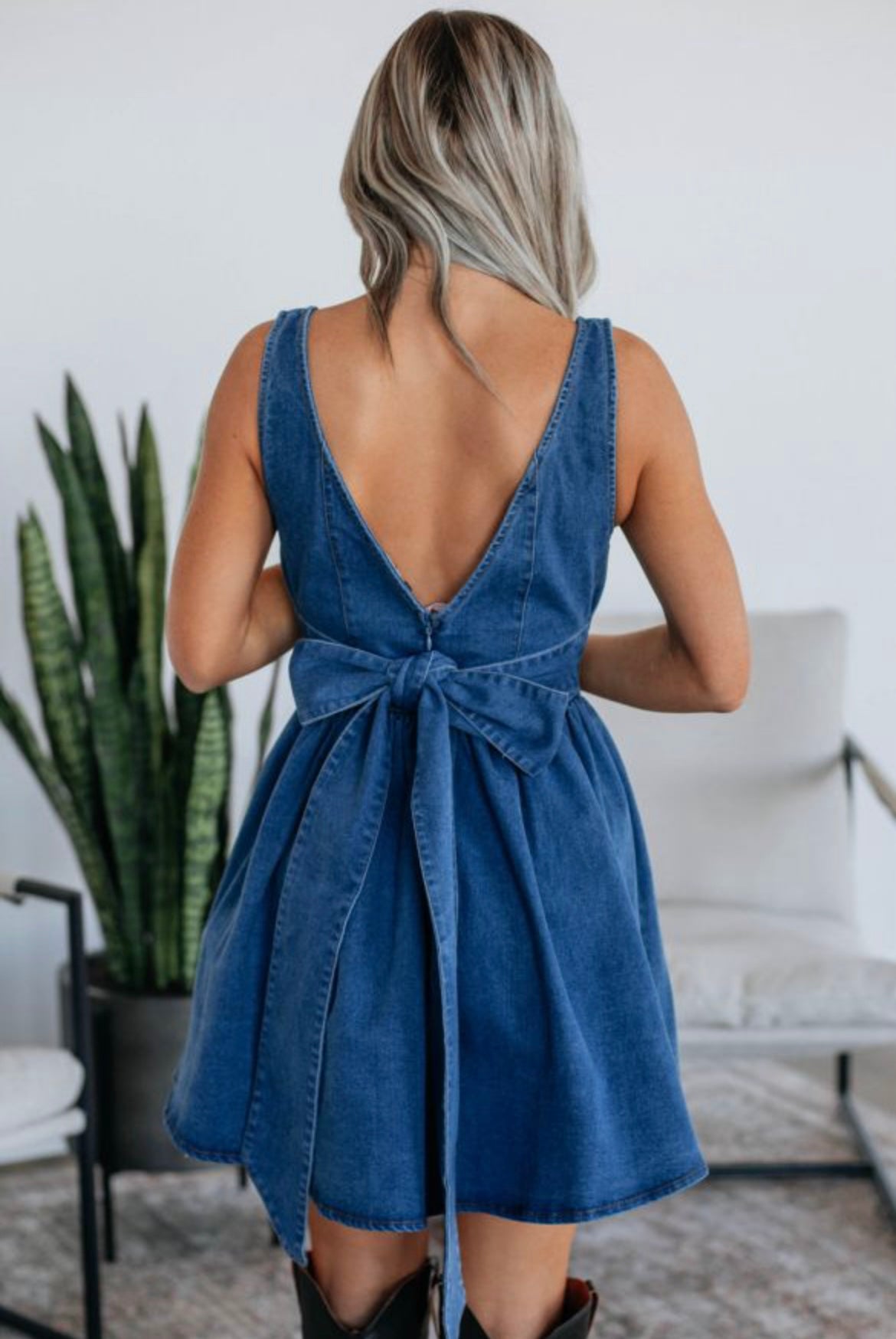 Dark Wash Denim Dress