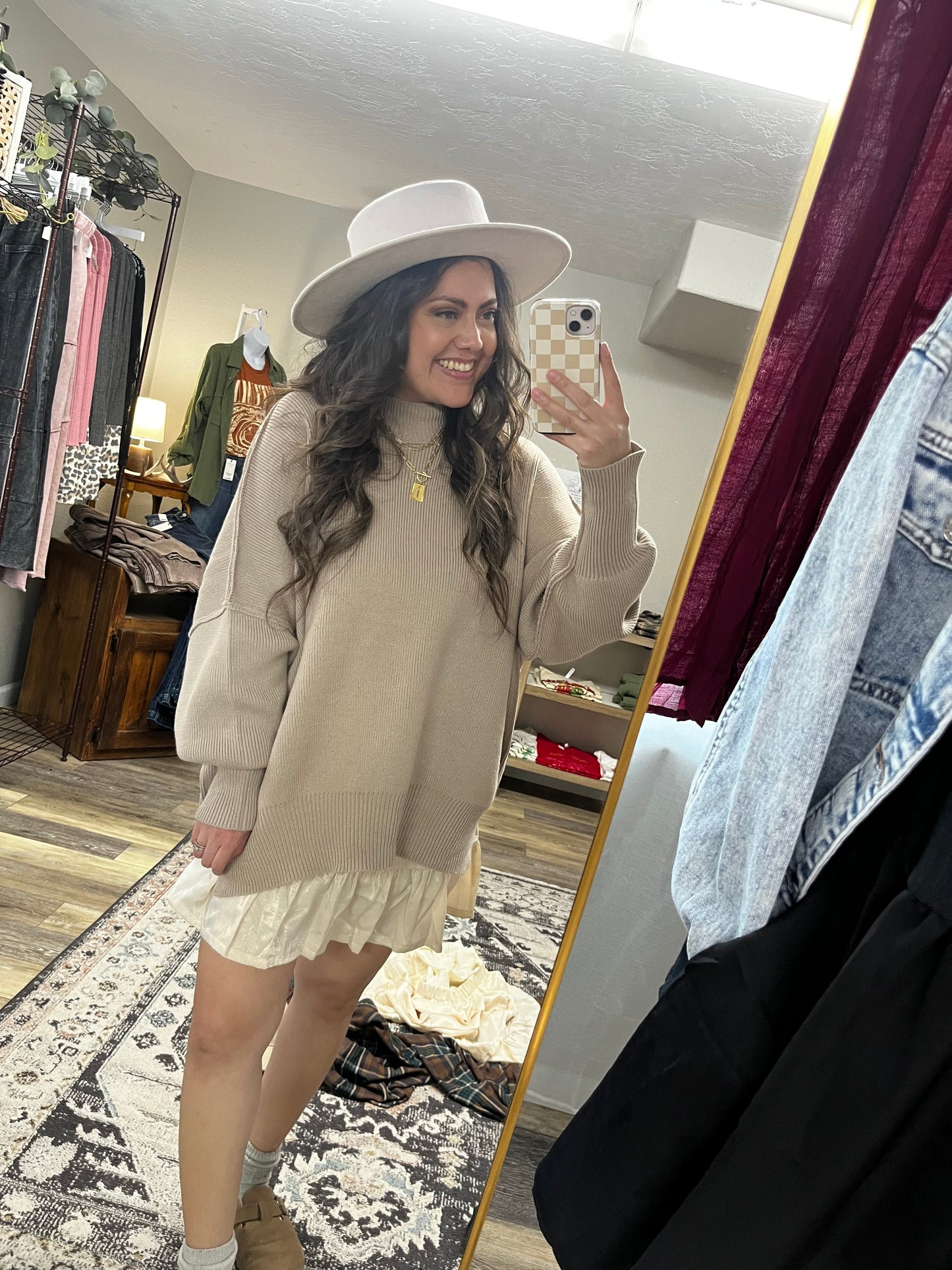 Tan Oversized Sweater