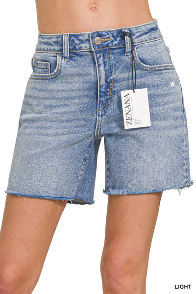 Light Wash Jean Short