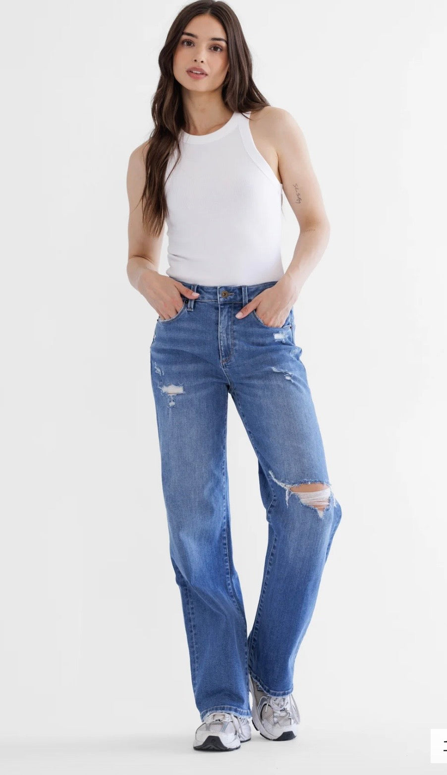 Mica High Rise Straight w/ Hole