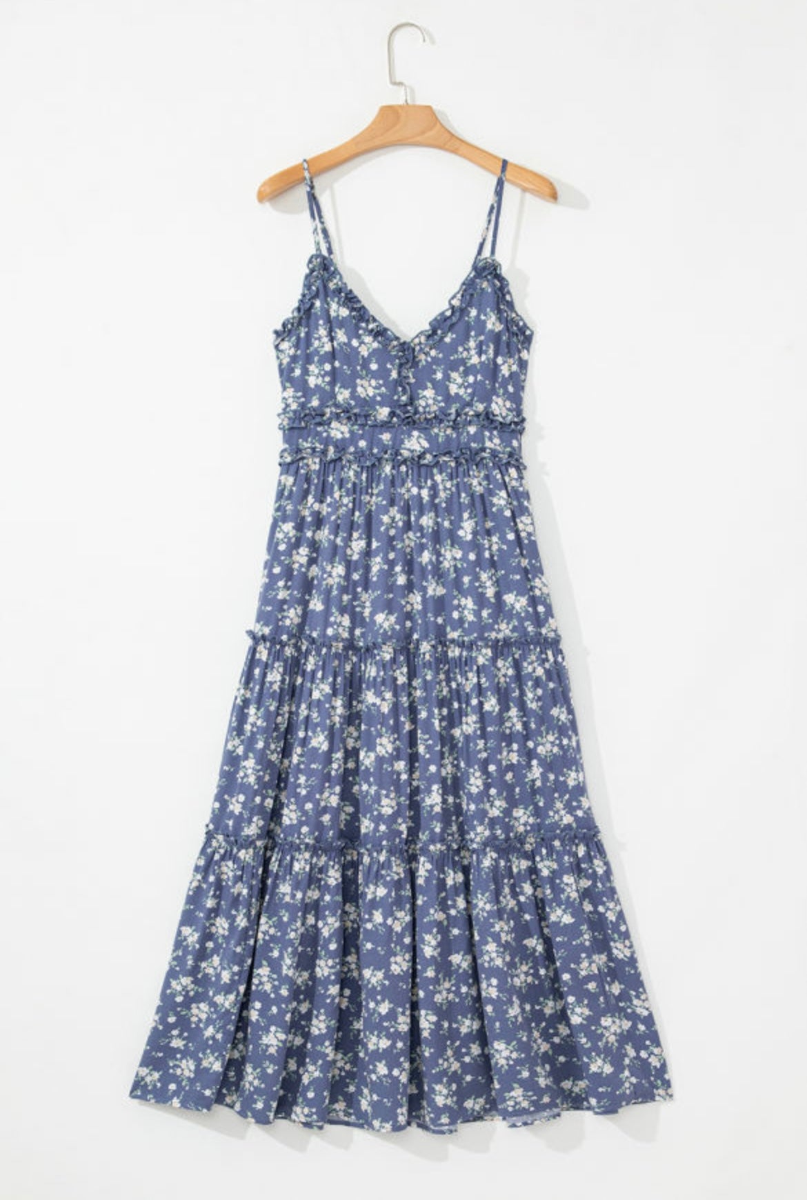 Blue Floral Maxi Dress
