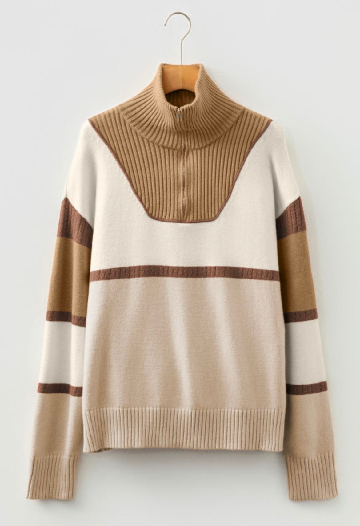 Neutral Collared Sweater