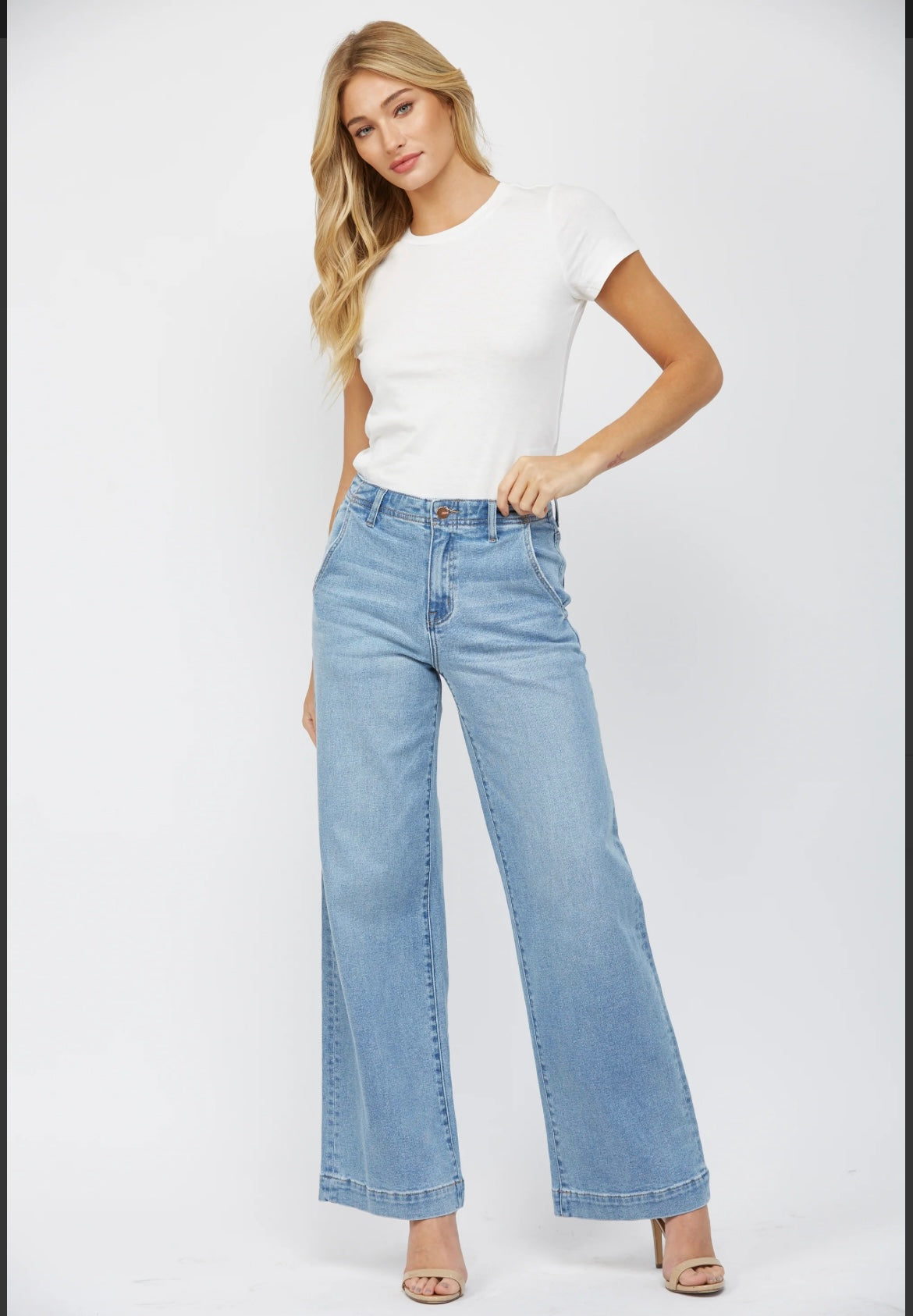 Mica Wide Leg Jean was $64