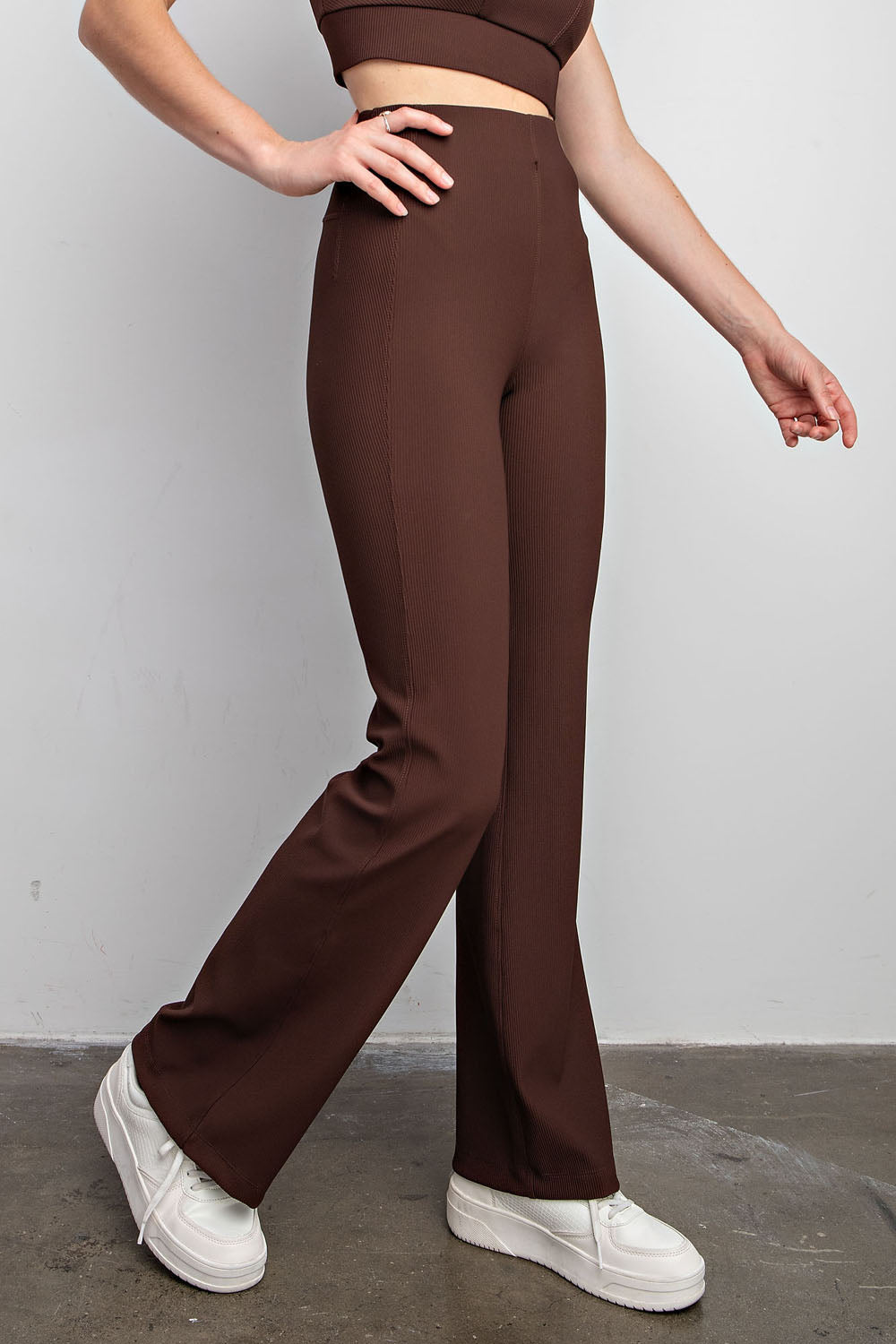 Brown Flared Legging