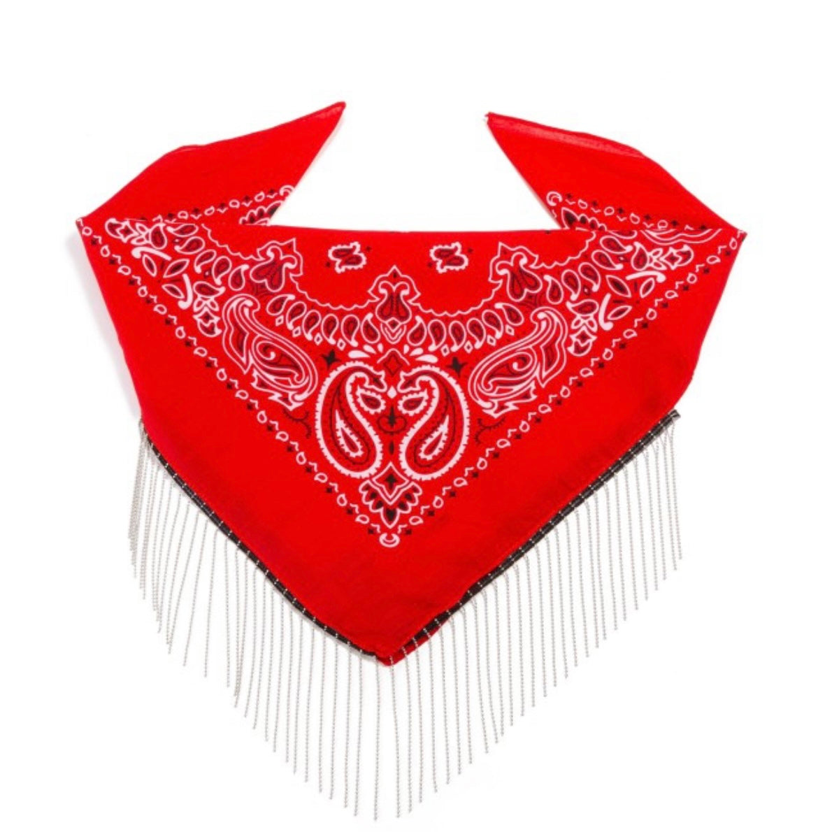 Red Fringe Bandana