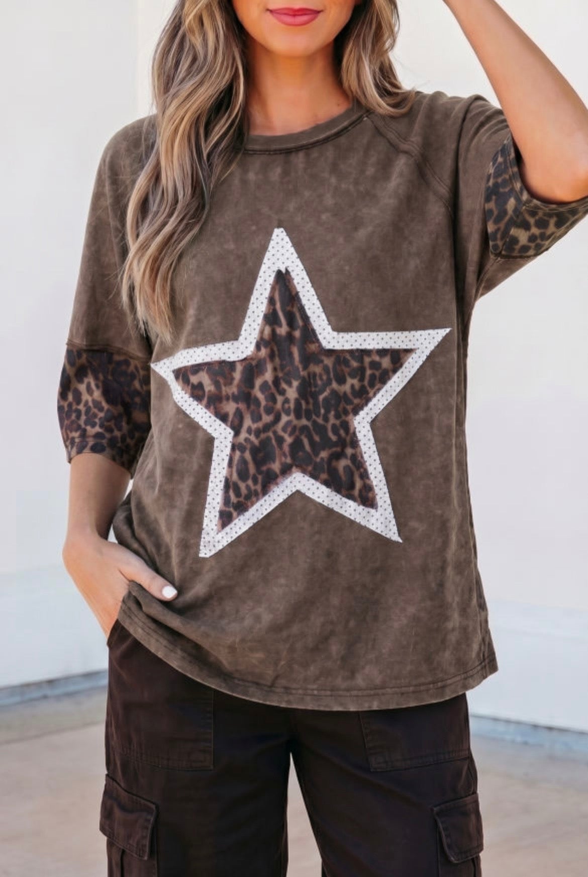 Cheetah Mineral Wash Tee