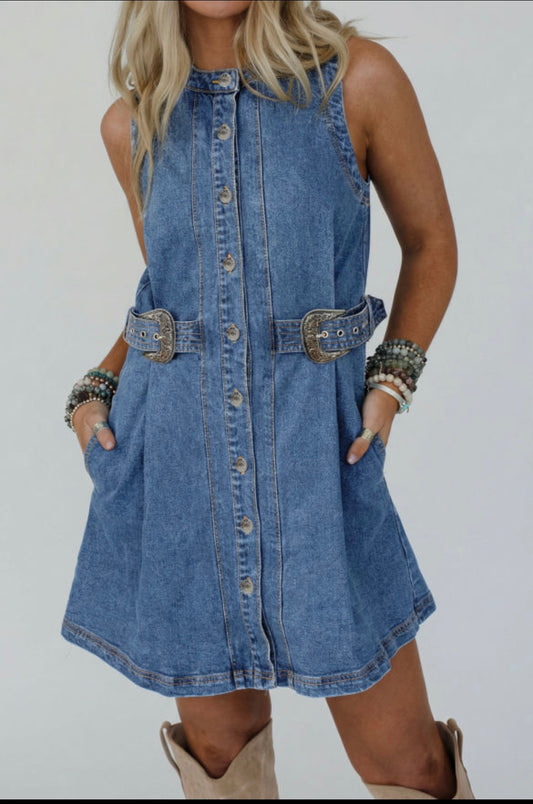 Western Denim Dress