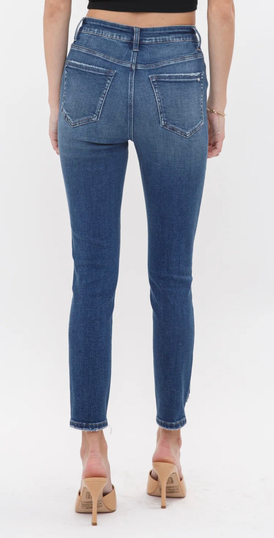 Mica High Rise Skinny with Destruction