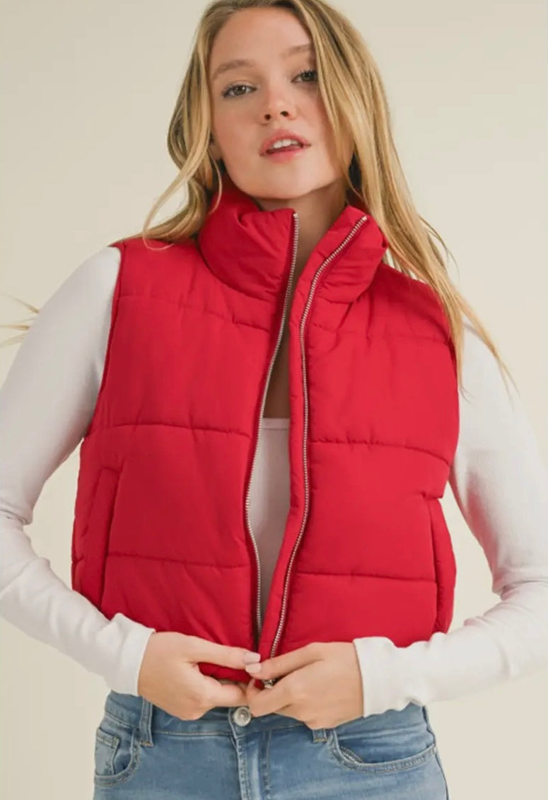 Red Puffer Vest