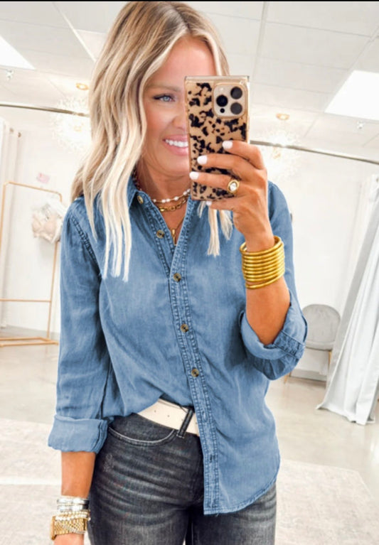 Denim Button Up