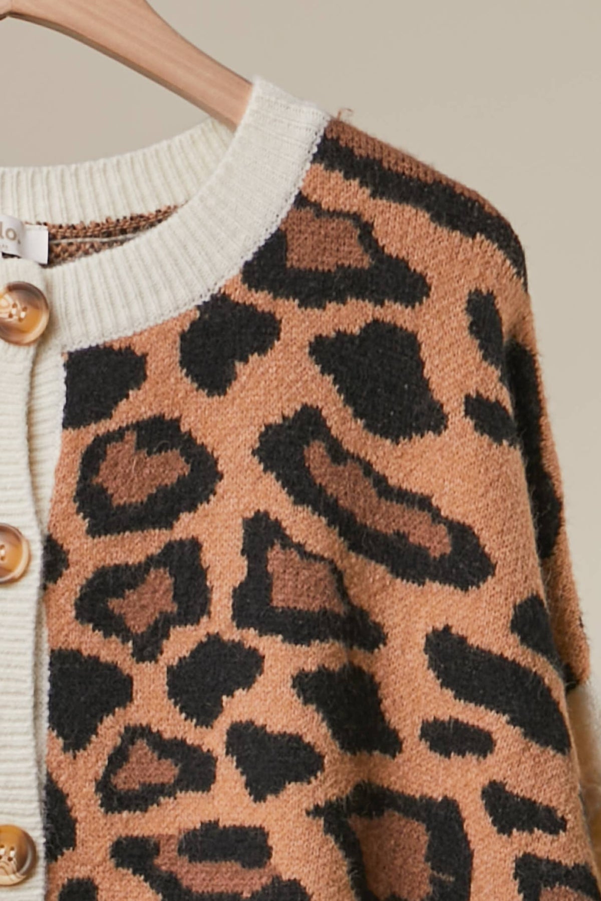 Leopard and Stripe Cardigan