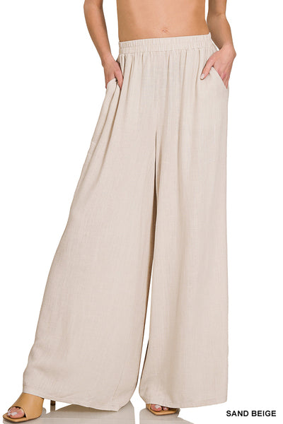 Oatmeal Linen Pant