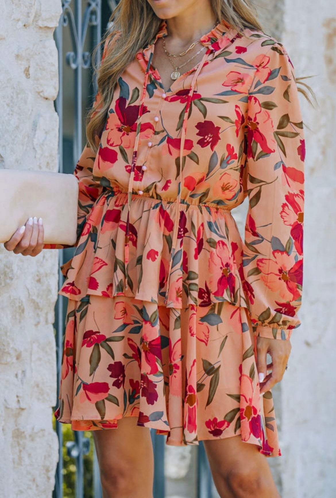 Floral Long Sleeve Dress