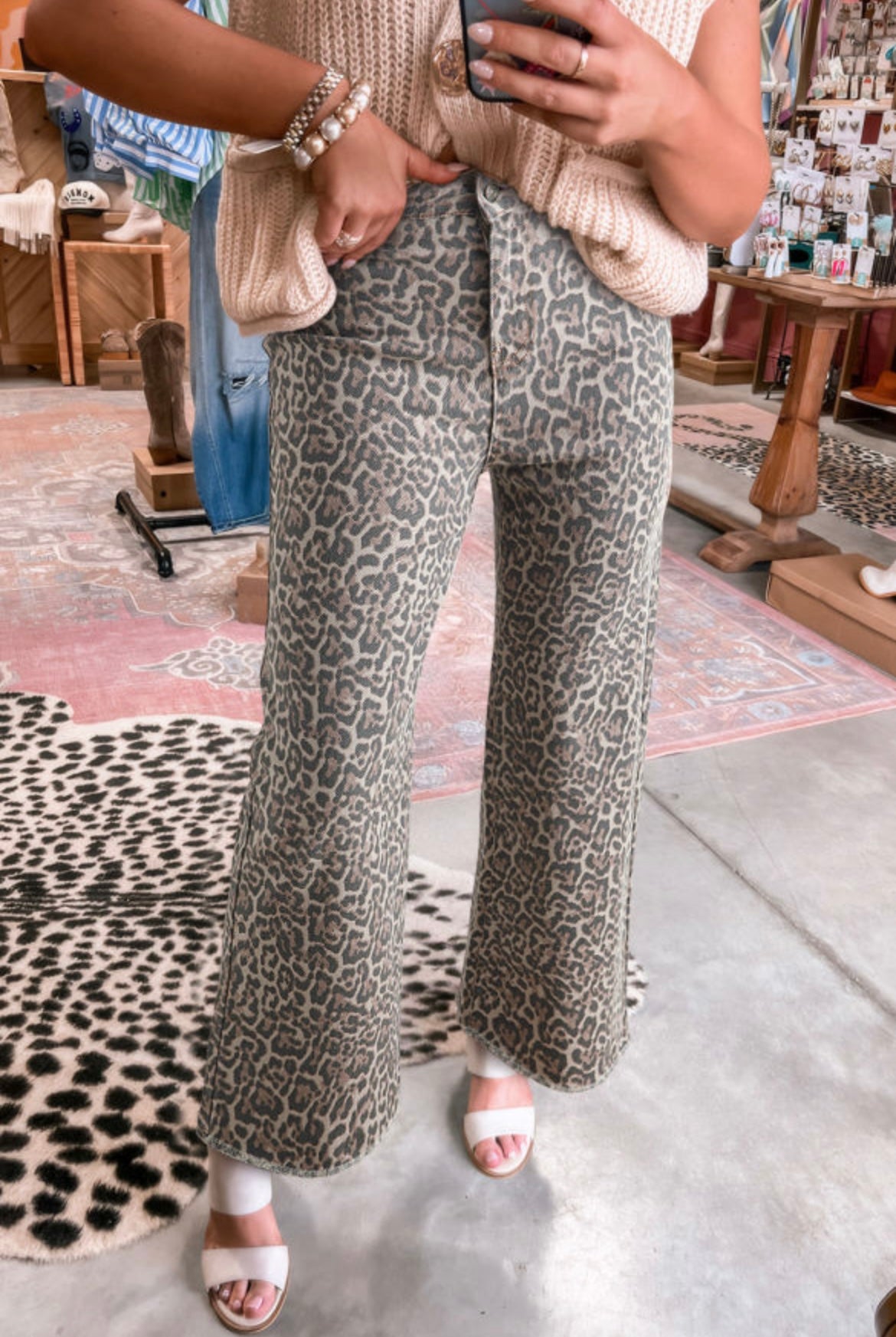 Cheetah Print Jeans