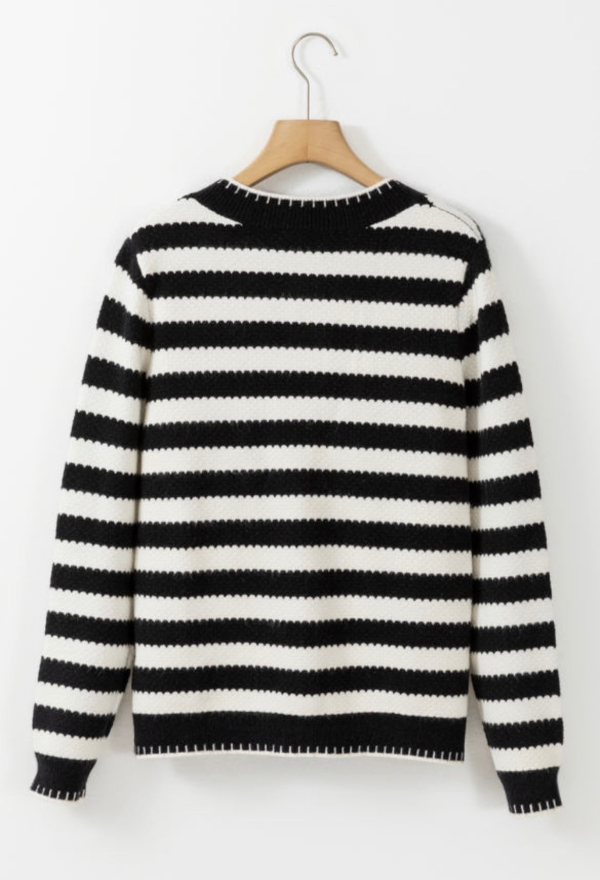 Striped Button Cardigan