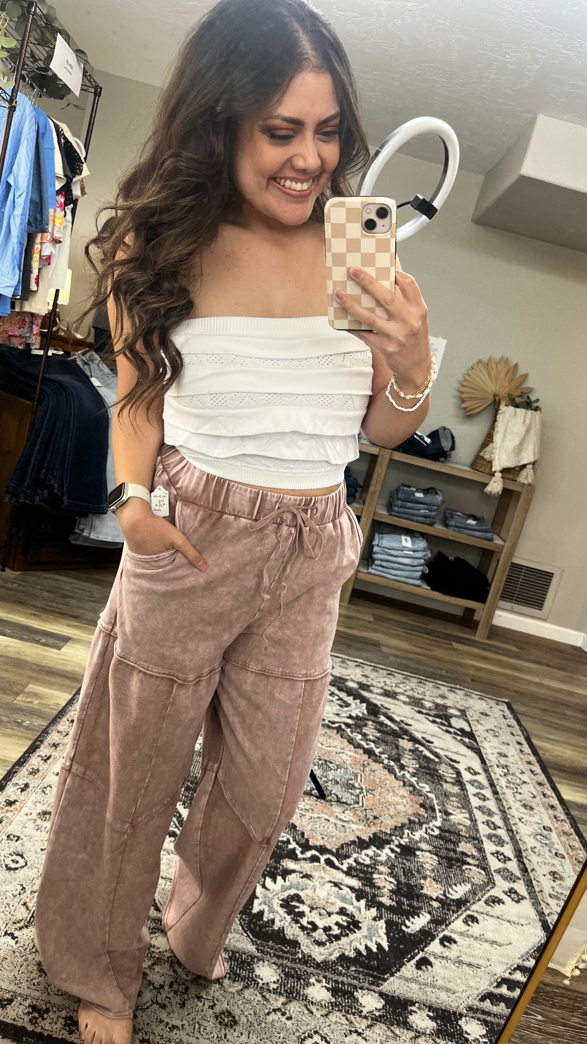 Taupe Wide Leg Pant