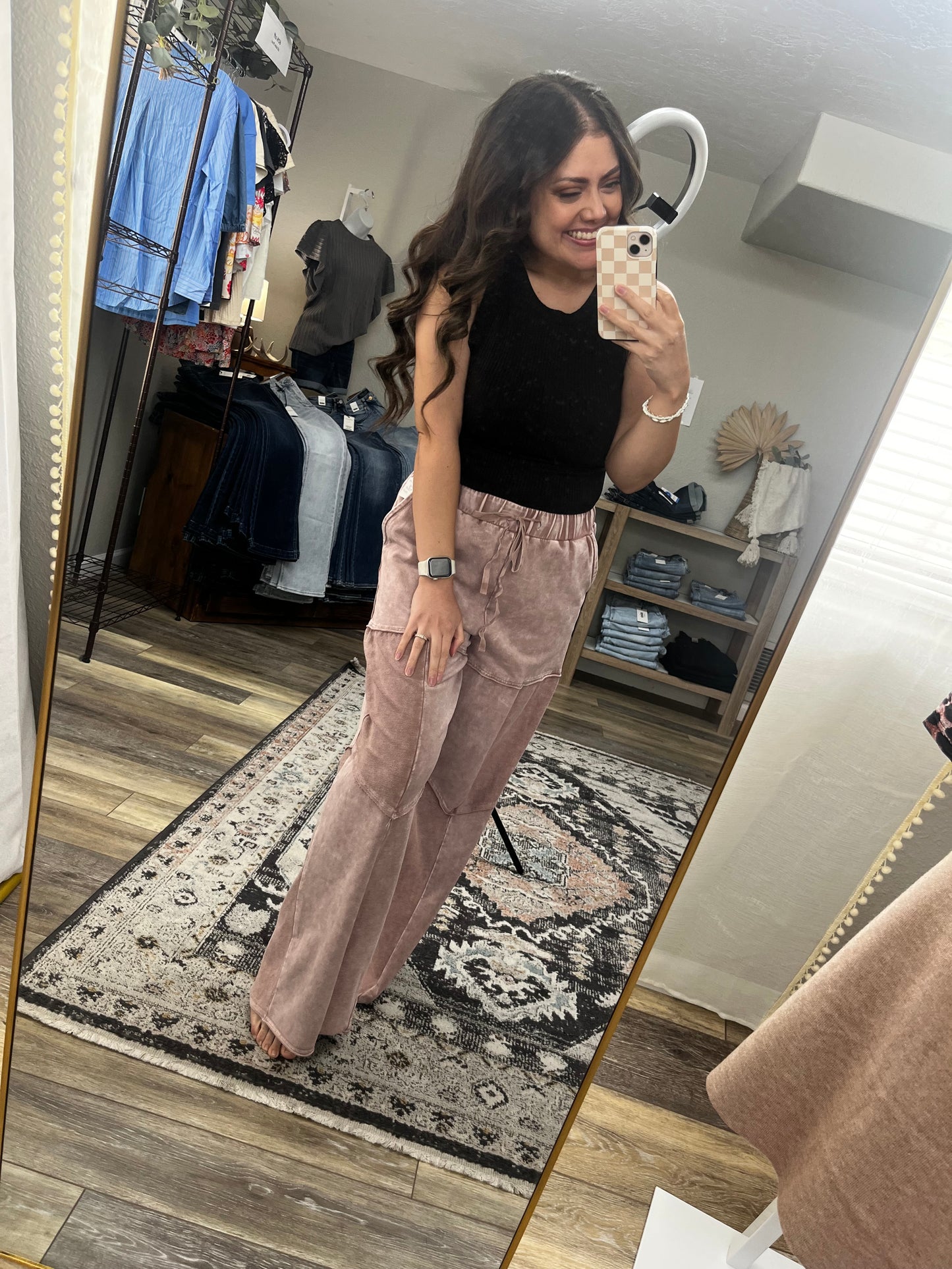 Taupe Wide Leg Pant