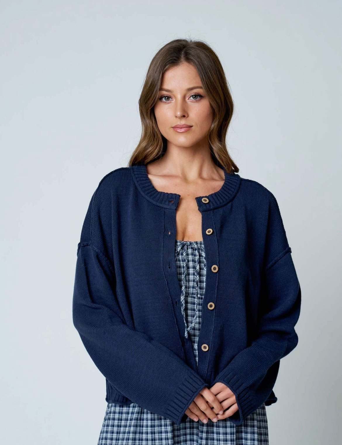 Navy Cardigan