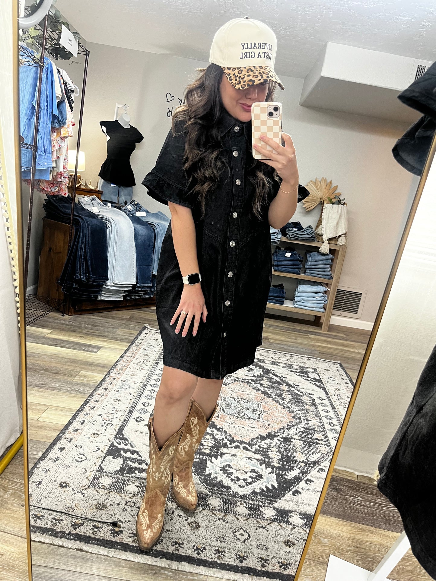 Black Denim Dress