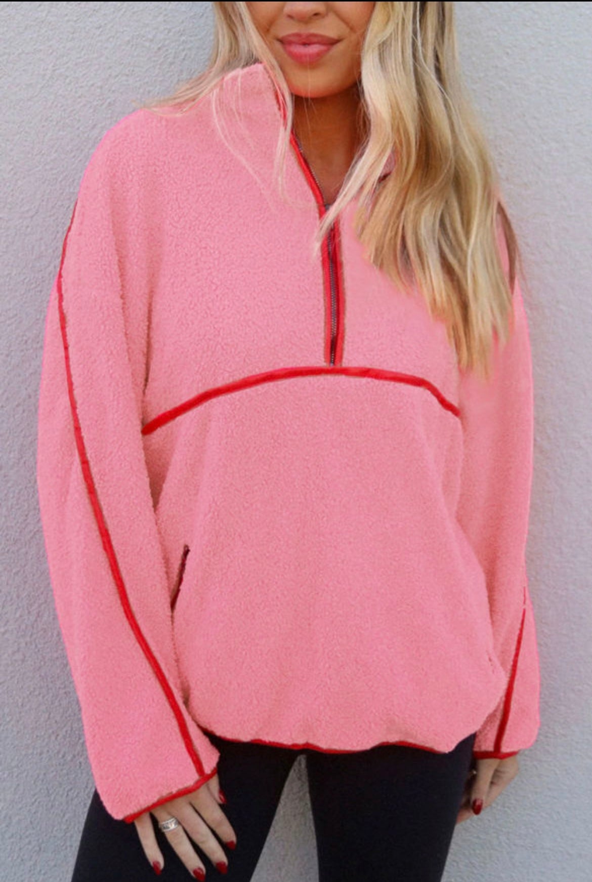 Pink Sherpa Jacket
