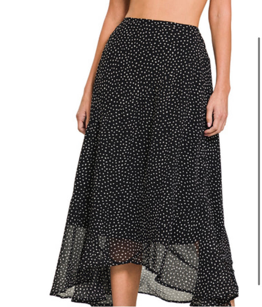 Black Polka Dot Skirt was $39.90