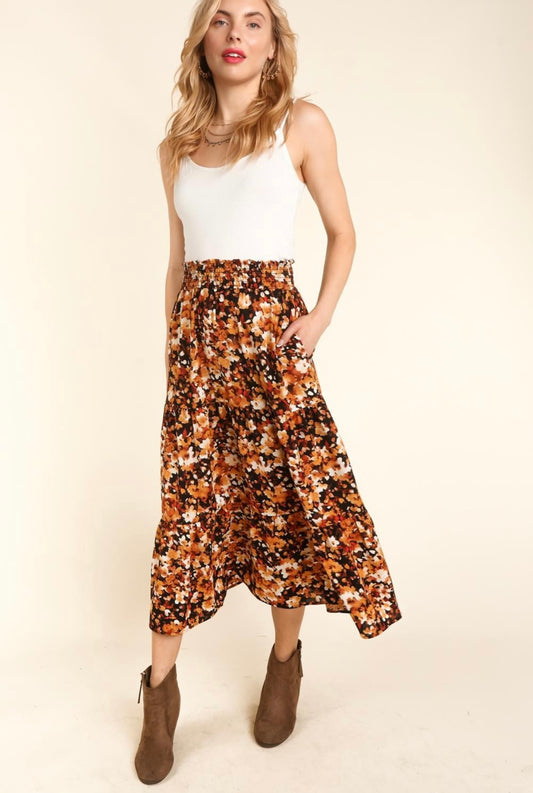 Black Floral Maxi Skirt was $39.90