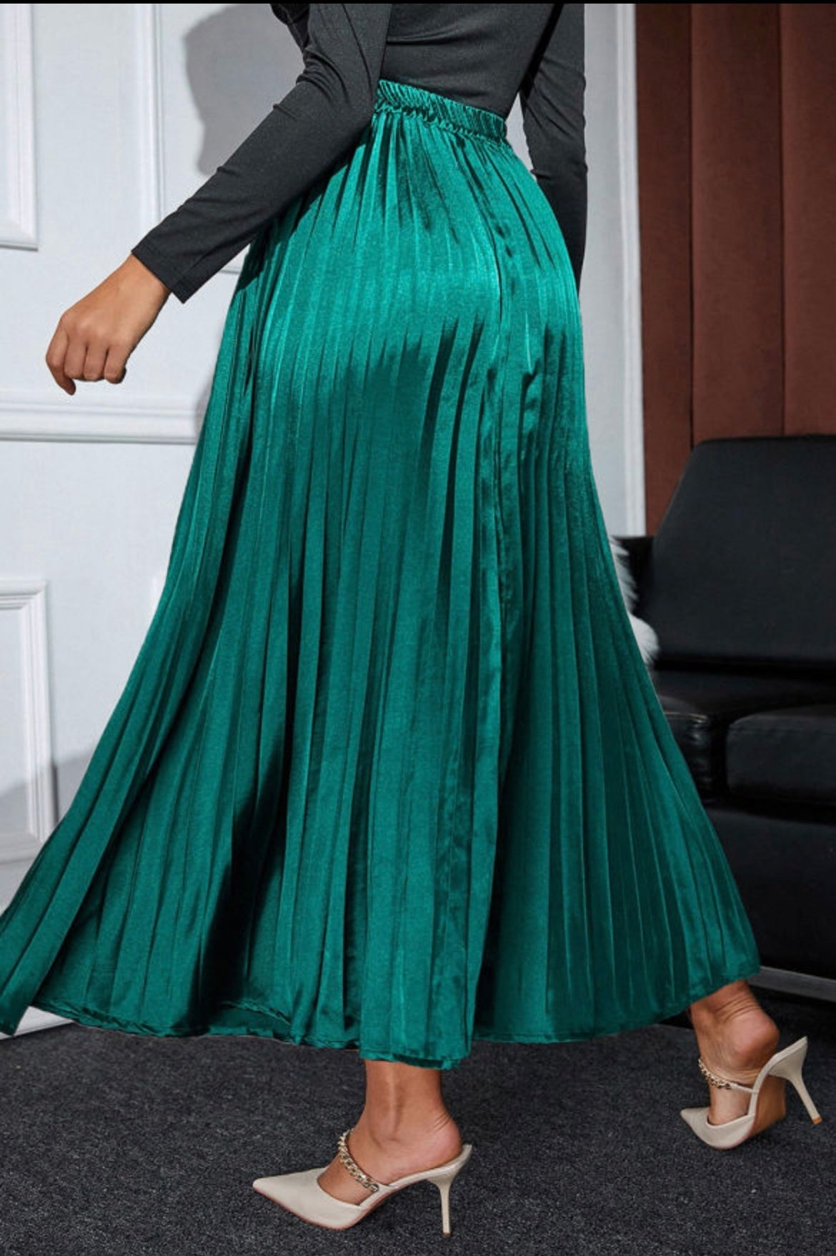 Teal Pleated Skirt was $39