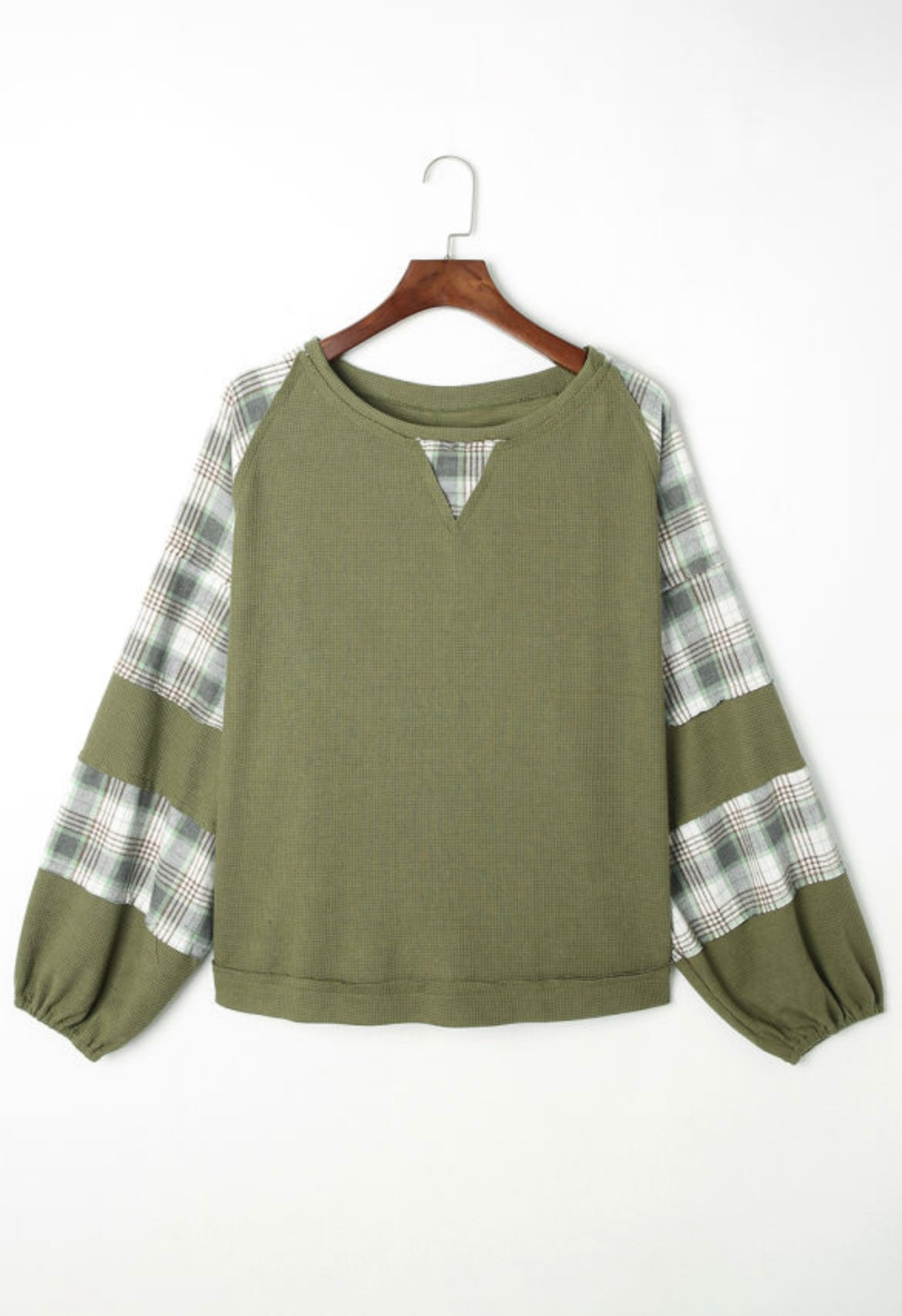 Green Plaid Top was $35