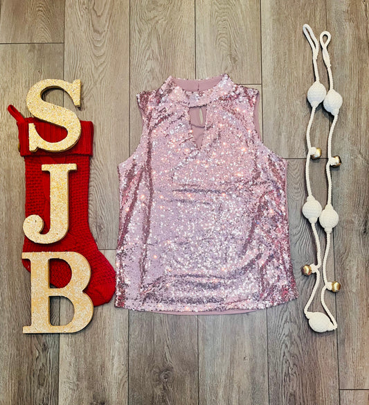 Sequin keyhole tank was $29.90
